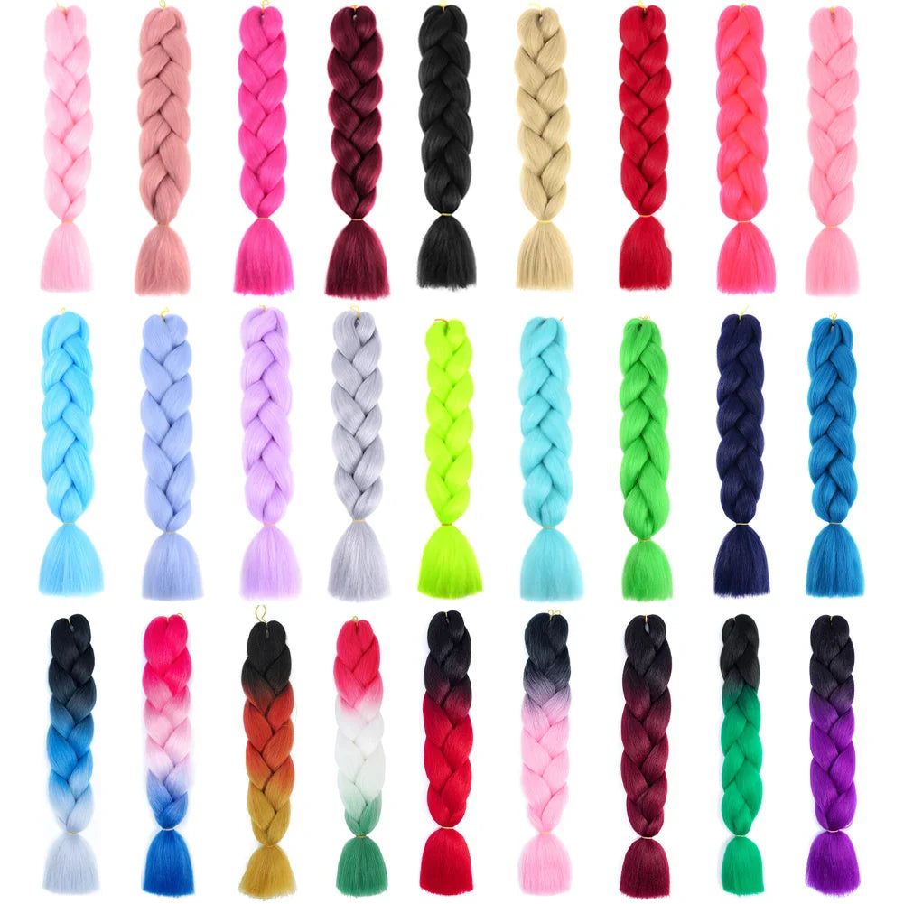 DIY Jumbo Braiding Hair Extensions 24 Inches